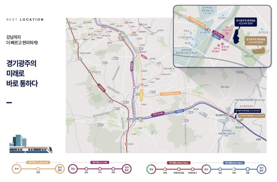 효율적인 동선의 경기광주역 롯데캐슬 시그니처 59타입 주방 및 수납 공간