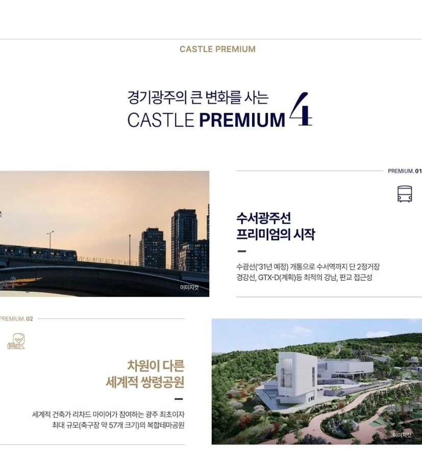 경기광주역 롯데캐슬 모델하우스 방문객 대상 동호수 지정 선착순 운영